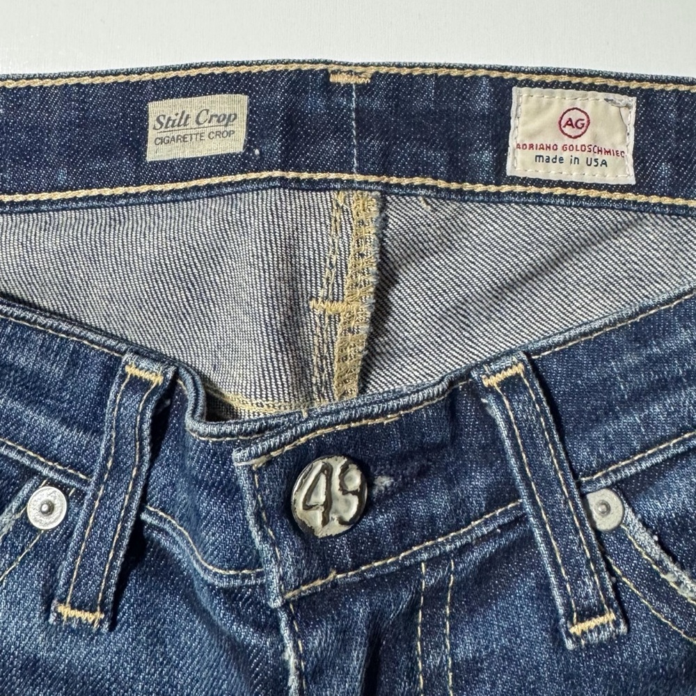 AG Adriano Goldschmied Stilt Crop Distressed Jeans - Picture 5 of 6